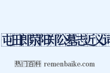 屯田郎荥阳郑公墓志近义词是什么意思的图片